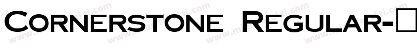 Cornerstone Regular字体转换